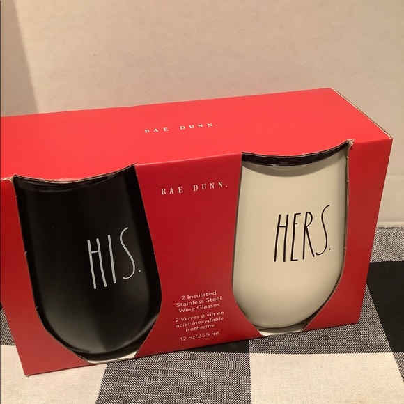 Rae Dunn Wine Glasses
